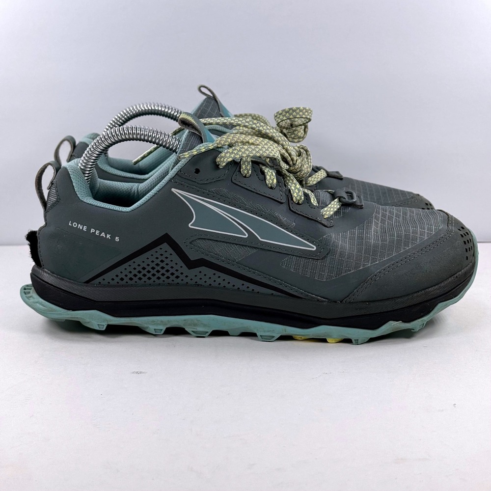 Altra Lone Peak 5 Women's Trail Running Shoes Grey Teal AL0A4VR7327 Size 9